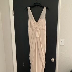 white Vera wang long dress